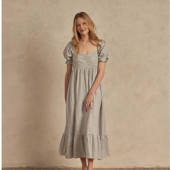 noralee Dresses & Skirts - Noralee Dusty Blue Gingham Chloe Womens Dress